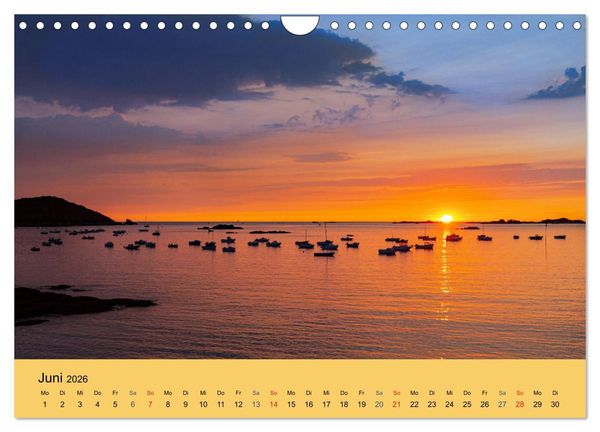 Produktbild: Sonnenunterg&auml;nge an der Atlantikk&uuml;ste (Wandkalender 2026 DIN A4 quer), CALVENDO Monatskalender