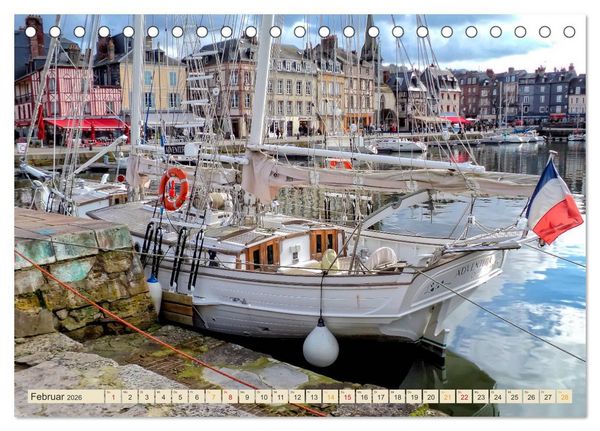 Produktbild: Honfleur - Bezauberndes Frankreich (Tischkalender 2026 DIN A5 quer), CALVENDO Monatskalender