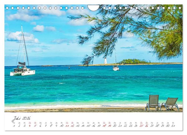 Produktbild: Nassau - Stadt mit karibischem Flair (Wandkalender 2026 DIN A4 quer), CALVENDO Monatskalender