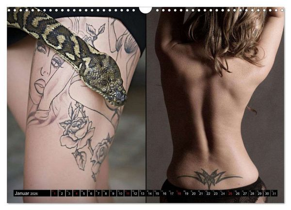 Produktbild: K&ouml;rperkult Tattoo (Wandkalender 2026 DIN A3 quer), CALVENDO Monatskalender