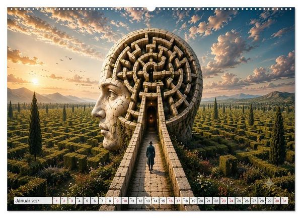 Produktbild: Zwischen Ausgang und Unendlichkeit (Wandkalender 2027 DIN A2 quer), CALVENDO Monatskalender
