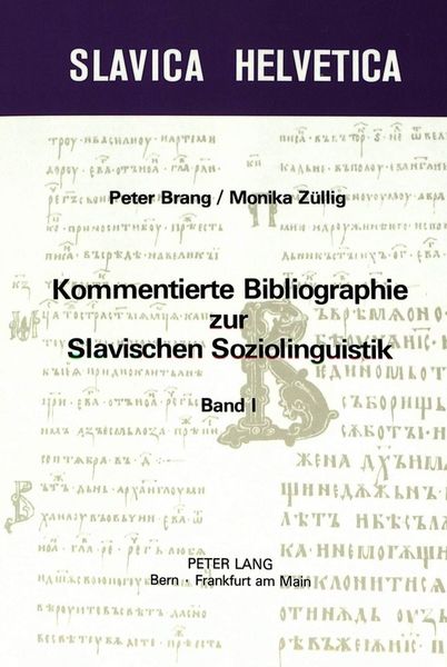 Produktbild: Kommentierte Bibliographie zur slavischen Soziolinguistik