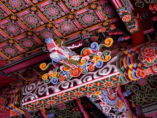 Produktbild: CALVENDO Puzzle Pohyun-Tempel im Myohyang-Gebirge | 1000 Teile Lege-Gr&ouml;&szlig;e 64x48cm Foto-Puzzle f&uuml;r gl&uuml;ckliche Stunden