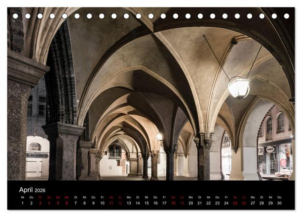 Produktbild: Eine Nacht in L&uuml;beck (Tischkalender 2026 DIN A5 quer), CALVENDO Monatskalender
