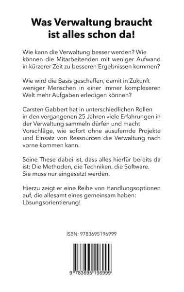 Produktbild: Was Verwaltung braucht