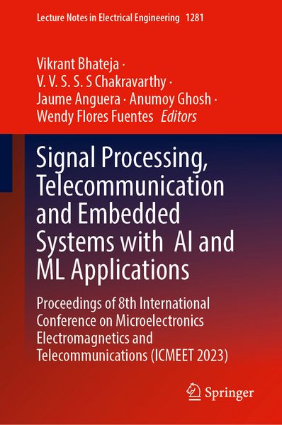 Produktbild: Signal Processing, Telecommunication and Embedded Systems with AI and ML Applications