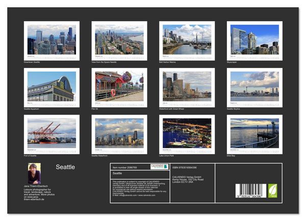 Produktbild: Seattle (High Quality Premium Wall Calendar 2026 DIN A2 landscape),CALVENDO 12 Month Wall Calendar