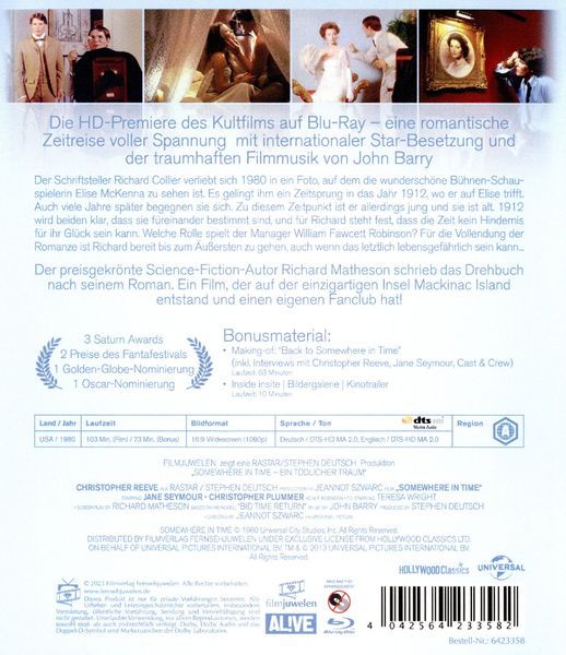 Produktbild: Somewhere in Time - Ein t&ouml;dlicher Traum (Neuauflage)