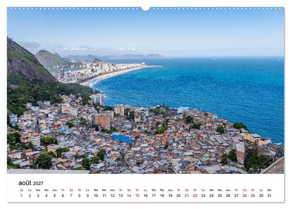 Produktbild: RIO DE JANEIRO Contrastes. Couleurs. Lumi&egrave;re. (Calendrier mural 2027 DIN A2 vertical), CALVENDO calendrier mensuel