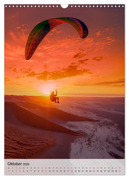 Produktbild: Paragliding - einfach Spa&szlig; (Wandkalender 2026 DIN A3 hoch), CALVENDO Monatskalender