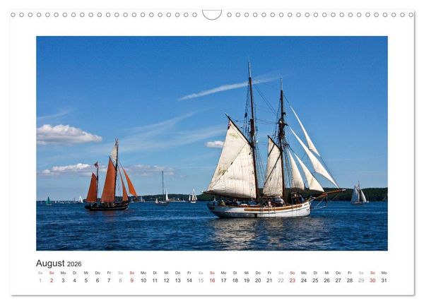 Produktbild: Historische Segelschiffe auf der Ostsee (Wandkalender 2026 DIN A3 quer), CALVENDO Monatskalender
