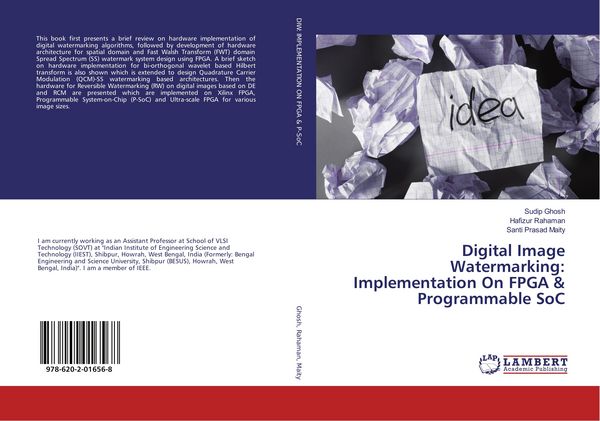 Produktbild: Digital Image Watermarking: Implementation On FPGA & Programmable SoC