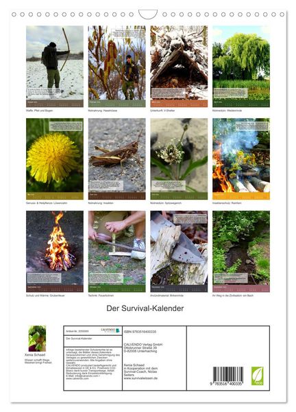 Produktbild: Der Survival-Kalender (Wandkalender 2026 DIN A3 hoch), CALVENDO Monatskalender