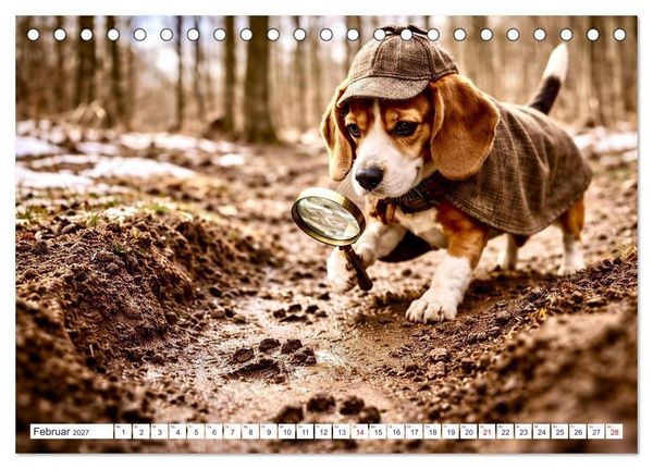 Produktbild: Wovon Hunde tr&auml;umen (Tischkalender 2027 DIN A5 quer), CALVENDO Monatskalender