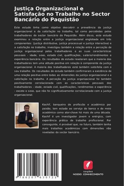 Produktbild: Justi&ccedil;a Organizacional e Satisfa&ccedil;&atilde;o no Trabalho no Sector Banc&aacute;rio do Paquist&atilde;o