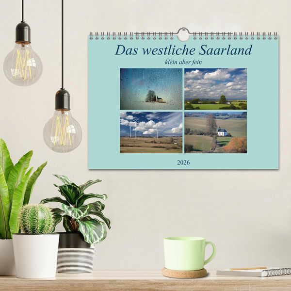 Produktbild: Das westliche Saarland klein aber fein (Wandkalender 2026 DIN A4 quer), CALVENDO Monatskalender