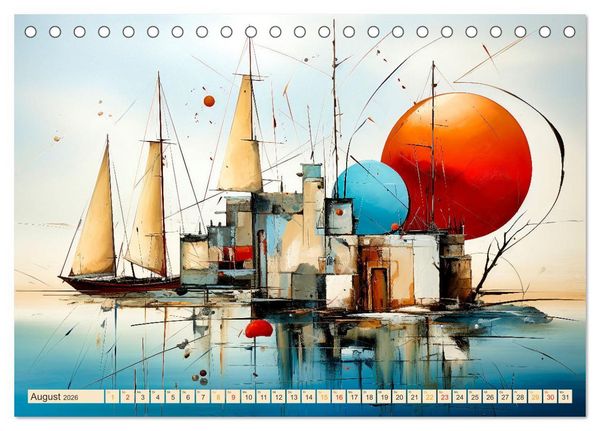 Produktbild: Segeln, der Traum beginnt (Tischkalender 2026 DIN A5 quer), CALVENDO Monatskalender