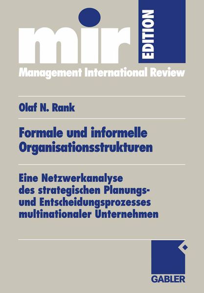 Produktbild: Formale und informelle Organisationsstrukturen