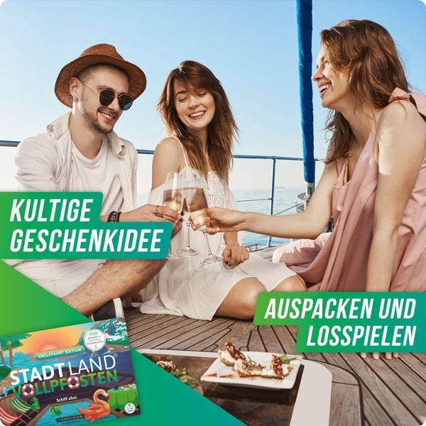 Denkriesen - Stadt Land Vollpfosten® - Kreuzfahrt Edition - "schiff Ahoi!" - A4