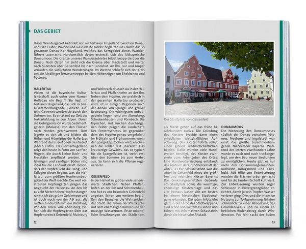 Produktbild: KOMPASS Wanderf&uuml;hrer Hallertau, Donaumoos, Spargelland, Hopfenland, 55 Touren mit Extra-Tourenkarte