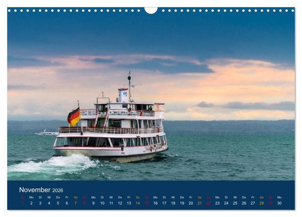 Produktbild: Ansichten vom Bodensee (Wandkalender 2026 DIN A3 quer), CALVENDO Monatskalender