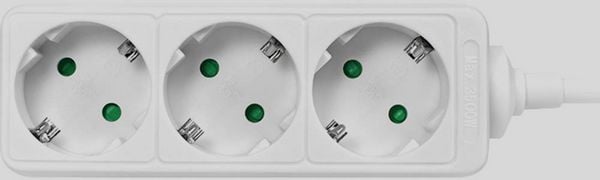 Produktbild: LogiLink LPS205 Steckdosenleiste Wei&szlig; Schutzkontakt 1 St.