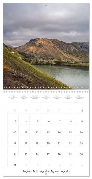 Produktbild: Iceland - Colorful Mountains (Wall Calendar 2026 12 &times; 12 Inch) CALVENDO 12 Month Wall Calendar