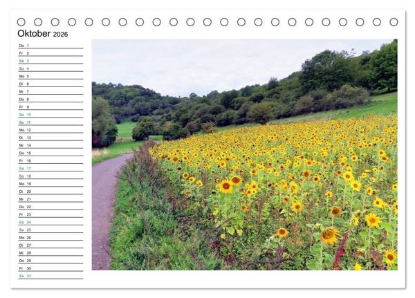 Produktbild: Landschaften in der Eifel (Tischkalender 2026 DIN A5 quer), CALVENDO Monatskalender