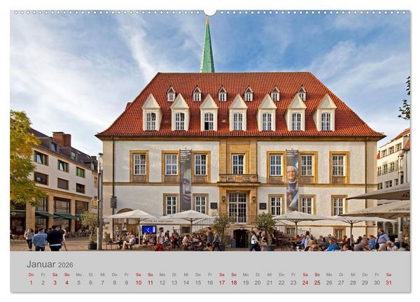 Produktbild: Bielefeld Am Rand des Teutoburger Waldes (hochwertiger Premium Wandkalender 2026 DIN A2 quer), Kunstdruck in Hochglanz
