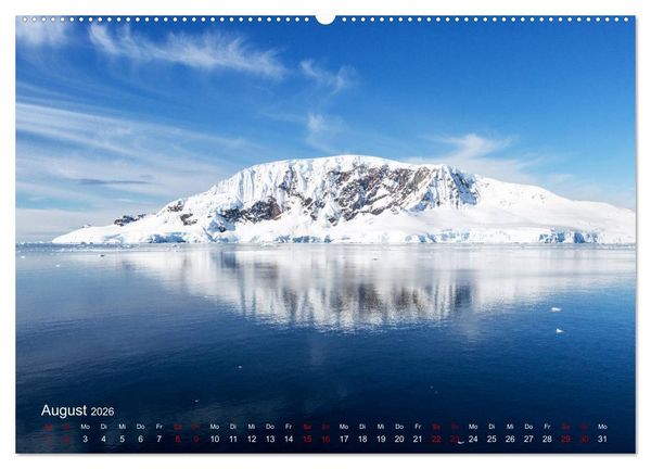 Produktbild: Antarktis, die eisige Heimat der Pinguine (hochwertiger Premium Wandkalender 2026 DIN A2 quer), Kunstdruck in Hochglanz