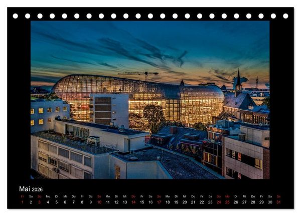 Produktbild: K&ouml;ln &ndash; Nachts 2026 (Tischkalender 2026 DIN A5 quer), CALVENDO Monatskalender