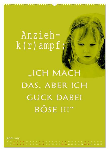 Produktbild: Willkommen im Familienalltag (Wandkalender 2026 DIN A2 hoch), CALVENDO Monatskalender