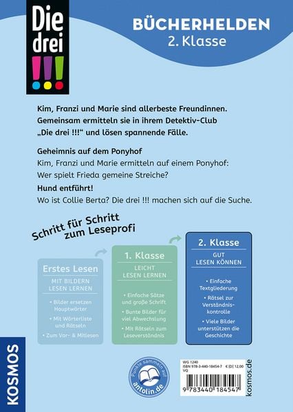 Produktbild: Die drei !!!, B&uuml;cherhelden 2. Klasse, Doppelband, Tierisch gute Sp&uuml;rnasen