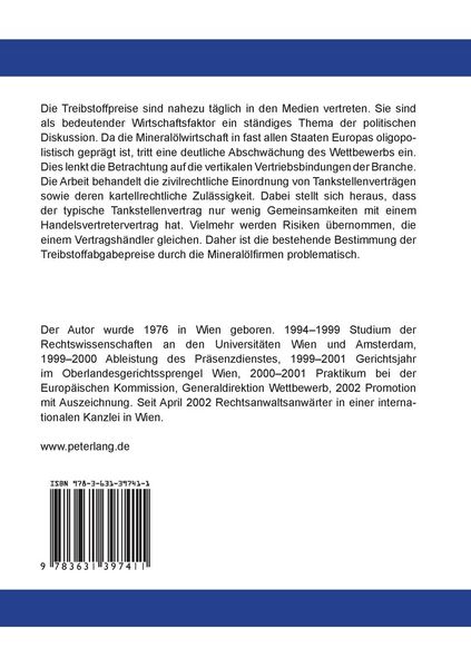 Produktbild: Der Tankstellenvertrag im Kartellrecht