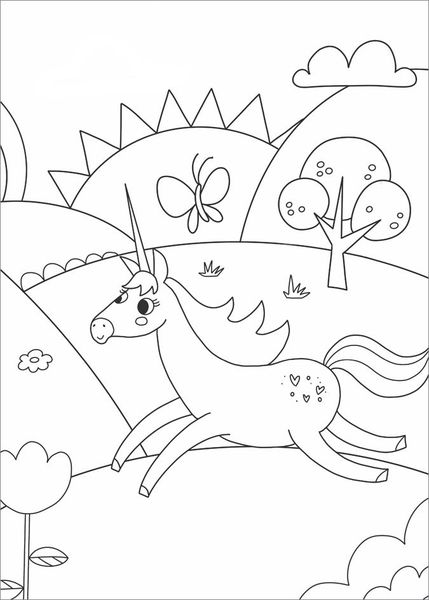 Produktbild: Schraffur-Malbuch. Einh&ouml;rner
