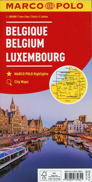MARCO POLO Regionalkarte Belgien, Luxemburg 1:200.000