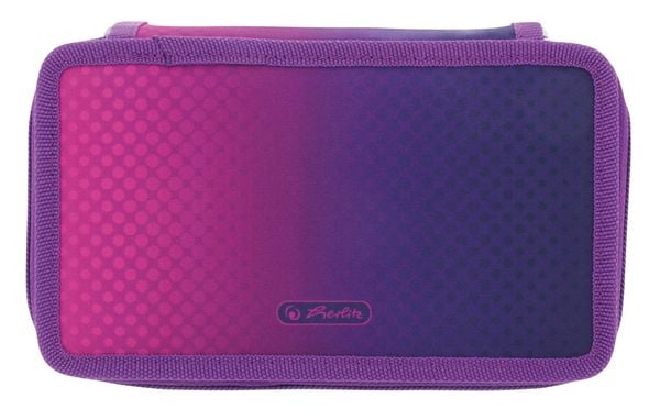 Produktbild: Herlitz Sch&uuml;leretui TriCase 31-teilig Dip Dye Pink/Purple