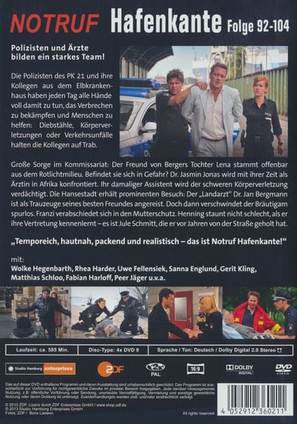 Produktbild: Notruf Hafenkante 8 - Folgen 92-104 [4 DVDs]