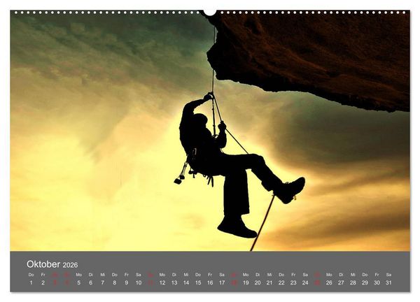 Produktbild: Bergsteigen - Extremsport am Limit (hochwertiger Premium Wandkalender 2026 DIN A2 quer), Kunstdruck in Hochglanz