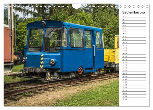 Produktbild: Eisenbahn Museum Gramzow (Wandkalender 2026 DIN A4 quer), CALVENDO Monatskalender
