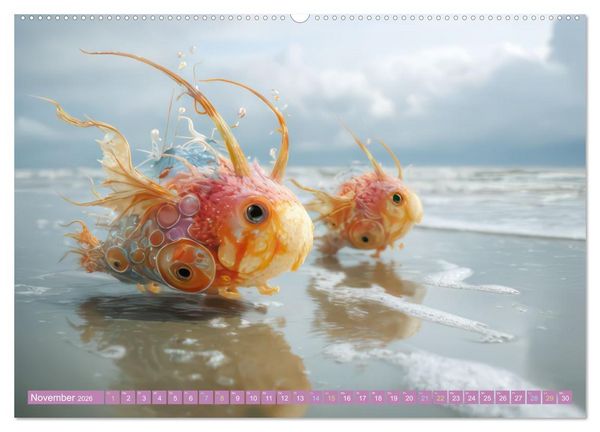 Produktbild: Humorvolle tierische Sch&ouml;pfungen - Hybridtiere (Wandkalender 2026 DIN A2 quer), CALVENDO Monatskalender