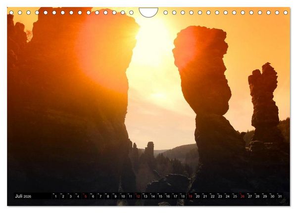 Produktbild: Bilder aus dem Nationalpark S&auml;chsische Schweiz (Wandkalender 2026 DIN A4 quer), CALVENDO Monatskalender