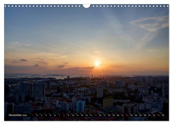 Produktbild: Singapur - Einzigartige Skylines (Wandkalender 2026 DIN A3 quer), CALVENDO Monatskalender