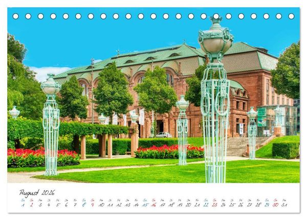 Produktbild: Mannheim - Die Stadt im Quadrat (Tischkalender 2026 DIN A5 quer), CALVENDO Monatskalender