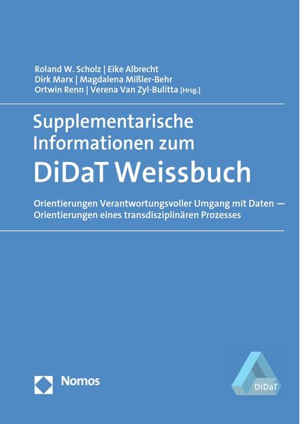 Produktbild: Supplementarische Informationen zum DiDaT Wei&szlig;buch