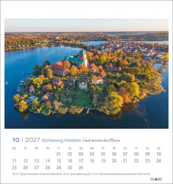 Produktbild: Schleswig-Holstein Postkartenkalender 2027 - Land zwischen den Meeren