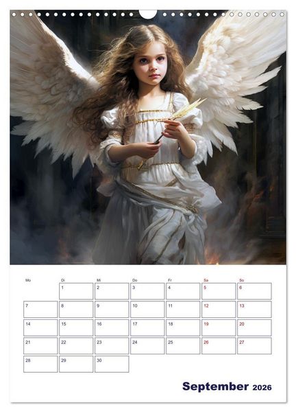 Produktbild: Die reine Sch&ouml;nheit der Engel (Wandkalender 2026 DIN A3 hoch), CALVENDO Monatskalender