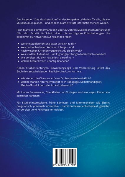 Produktbild: Das Musikstudium