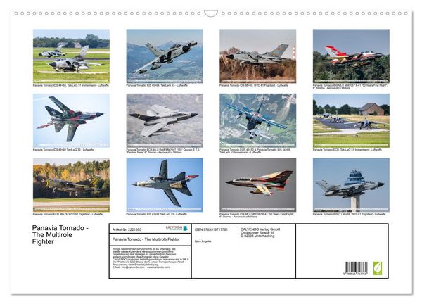 Produktbild: Panavia Tornado - The Multirole Fighter (Wandkalender 2026 DIN A2 quer), CALVENDO Monatskalender