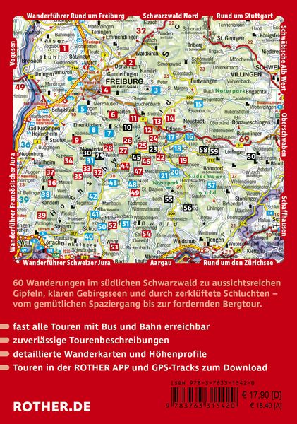 Produktbild: ROTHER Wanderf&uuml;hrer Schwarzwald S&uuml;d: zwischen Freiburg und Basel. 60 Touren